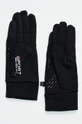 Купить Спортивные перчатки демисезонные женские черного цвета 606Ch