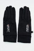 Купить Спортивные перчатки демисезонные женские черного цвета 606Ch, фото 2