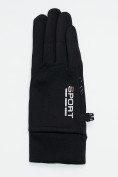 Купить Спортивные перчатки демисезонные женские черного цвета 606Ch, фото 4