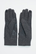 Купить Спортивные перчатки демисезонные женские серого цвета 606Sr, фото 3