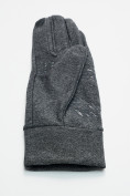 Купить Спортивные перчатки демисезонные женские серого цвета 606Sr, фото 6