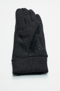 Купить Спортивные перчатки демисезонные женские темно-серого цвета 606TC, фото 5
