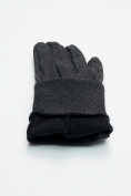 Купить Спортивные перчатки демисезонные женские темно-серого цвета 606TC, фото 6