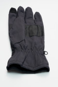 Купить Горнолыжные перчатки мужские темно-серого цвета 607TC, фото 6