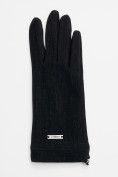Купить Классические перчатки демисезонные женские черного цвета 610Ch, фото 4
