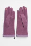 Купить Классические перчатки демисезонные женские фиолетового цвета 610F, фото 3