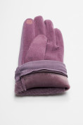 Купить Классические перчатки демисезонные женские фиолетового цвета 610F, фото 7