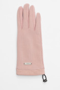 Купить Классические перчатки демисезонные женские розового цвета 610R, фото 4