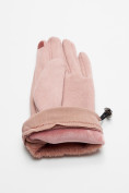 Купить Классические перчатки демисезонные женские розового цвета 610R, фото 7