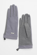Купить Классические перчатки демисезонные женские серого цвета 610Sr