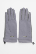 Купить Классические перчатки демисезонные женские серого цвета 610Sr, фото 2