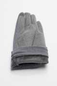 Купить Классические перчатки демисезонные женские серого цвета 610Sr, фото 7