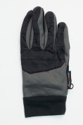 Купить Перчатки спортивные мужские демисезонные темно-серого цвета 611TC, фото 4
