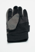 Купить Перчатки спортивные мужские демисезонные темно-серого цвета 611TC, фото 6