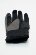 Купить Перчатки спортивные мужские демисезонные темно-серого цвета 611TC, фото 7