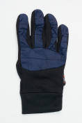 Купить Перчатки спортивные мужские демисезонные темно-синего цвета 611TS, фото 4