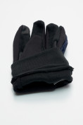 Купить Перчатки спортивные мужские демисезонные темно-синего цвета 611TS, фото 7