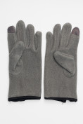 Купить Перчатки женские на флисе серого цвета 612Sr, фото 3