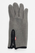 Купить Перчатки женские на флисе серого цвета 612Sr, фото 4