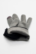 Купить Перчатки женские на флисе серого цвета 612Sr, фото 7