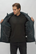 Купить Куртка спортивная мужская с капюшоном темно-серого цвета 62175TC, фото 19
