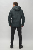 Купить Куртка спортивная мужская с капюшоном темно-серого цвета 62175TC, фото 5