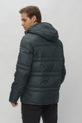 Купить Куртка спортивная мужская с капюшоном темно-серого цвета 62175TC, фото 6