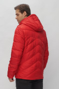 Купить Куртка спортивная мужская с капюшоном красного цвета 62176Kr, фото 5