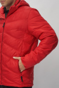 Купить Куртка спортивная мужская с капюшоном красного цвета 62176Kr, фото 10