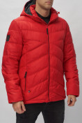 Купить Куртка спортивная мужская с капюшоном красного цвета 62176Kr, фото 12