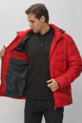 Купить Куртка спортивная мужская с капюшоном красного цвета 62176Kr, фото 14