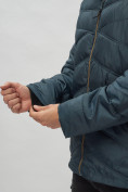 Купить Куртка спортивная мужская с капюшоном темно-синего цвета 62176TS, фото 11