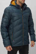 Купить Куртка спортивная мужская с капюшоном темно-синего цвета 62176TS, фото 12