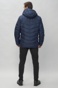 Купить Куртка спортивная мужская с капюшоном темно-синего цвета 62177TS, фото 5
