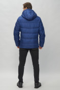 Купить Куртка спортивная мужская с капюшоном синего цвета 62186S, фото 6