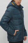 Купить Куртка спортивная мужская с капюшоном темно-синего цвета 62186TS, фото 12