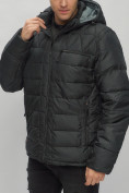 Купить Куртка спортивная мужская с капюшоном черного цвета 62187Ch, фото 11