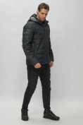 Купить Куртка спортивная мужская с капюшоном черного цвета 62187Ch, фото 3