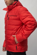 Купить Куртка спортивная мужская с капюшоном красного цвета 62187Kr, фото 13