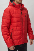 Купить Куртка спортивная мужская с капюшоном красного цвета 62187Kr, фото 15