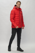Купить Куртка спортивная мужская с капюшоном красного цвета 62187Kr, фото 3