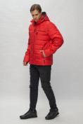 Купить Куртка спортивная мужская с капюшоном красного цвета 62187Kr, фото 4