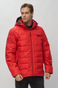 Купить Куртка спортивная мужская с капюшоном красного цвета 62187Kr, фото 9