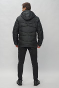 Купить Куртка спортивная мужская с капюшоном черного цвета 62188Ch, фото 5