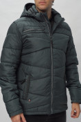 Купить Куртка спортивная мужская с капюшоном темно-серого цвета 62188TC, фото 19