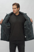 Купить Куртка спортивная мужская с капюшоном темно-серого цвета 62188TC, фото 22