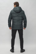 Купить Куртка спортивная мужская с капюшоном темно-серого цвета 62188TC, фото 5