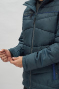 Купить Куртка спортивная мужская с капюшоном темно-синего цвета 62188TS, фото 14