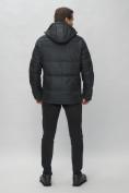 Купить Куртка спортивная мужская с капюшоном черного цвета 62190Ch, фото 5