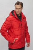 Купить Куртка спортивная мужская с капюшоном красного цвета 62190Kr, фото 11